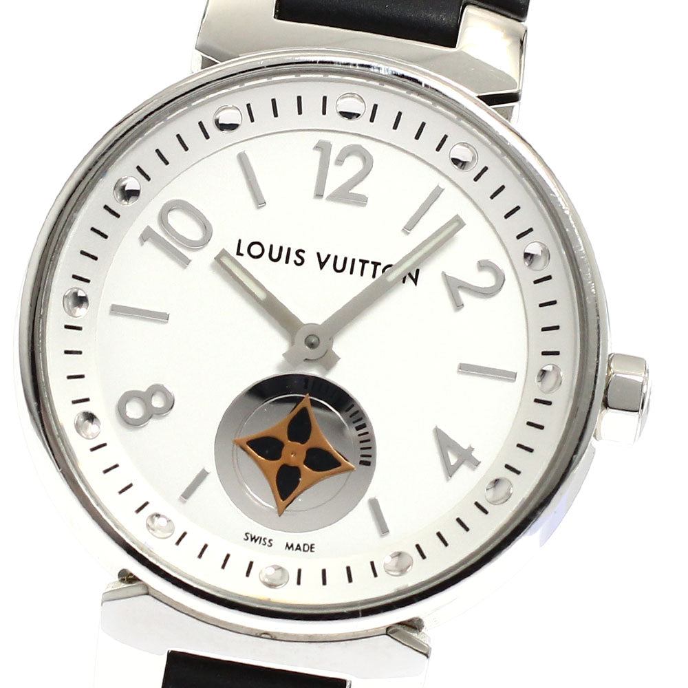 LOUIS VUITTON Tambour Moon Star Q8J10 Silver Dial Quartz Ladies Watch_916883