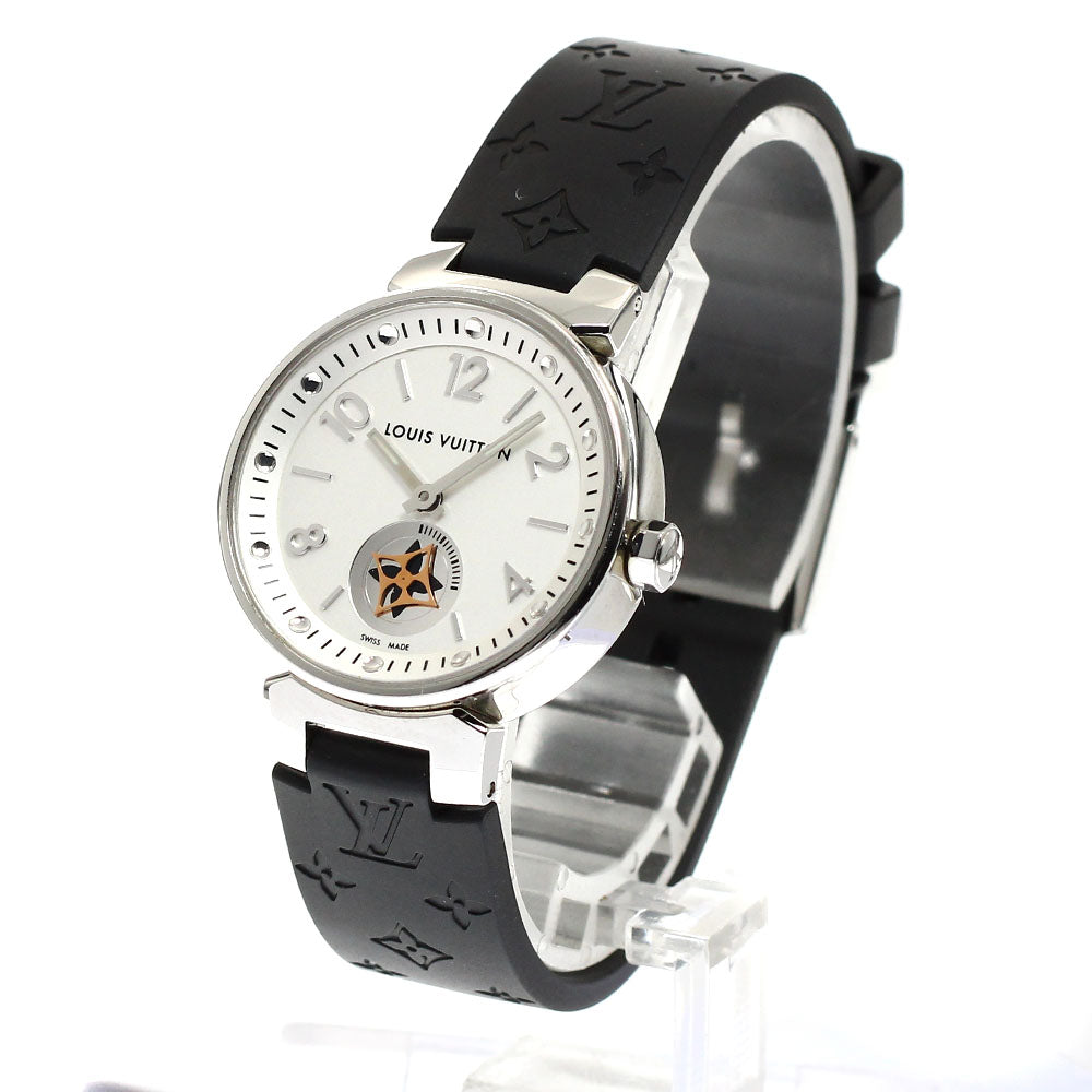 LOUIS VUITTON Tambour Moon Star Q8J10 Silver Dial Quartz Ladies Watch_916883