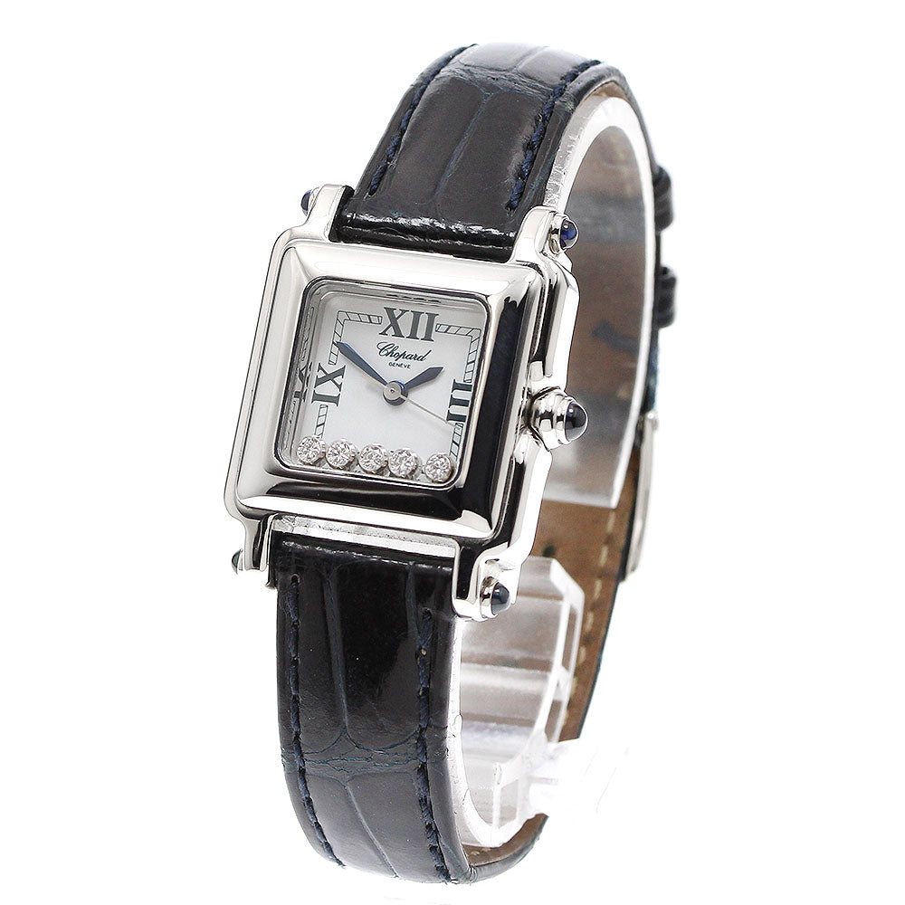 Chopard Happy sports 27/8892-23 Square 5P Diamond white Dial Quartz Ladies Watch_916908