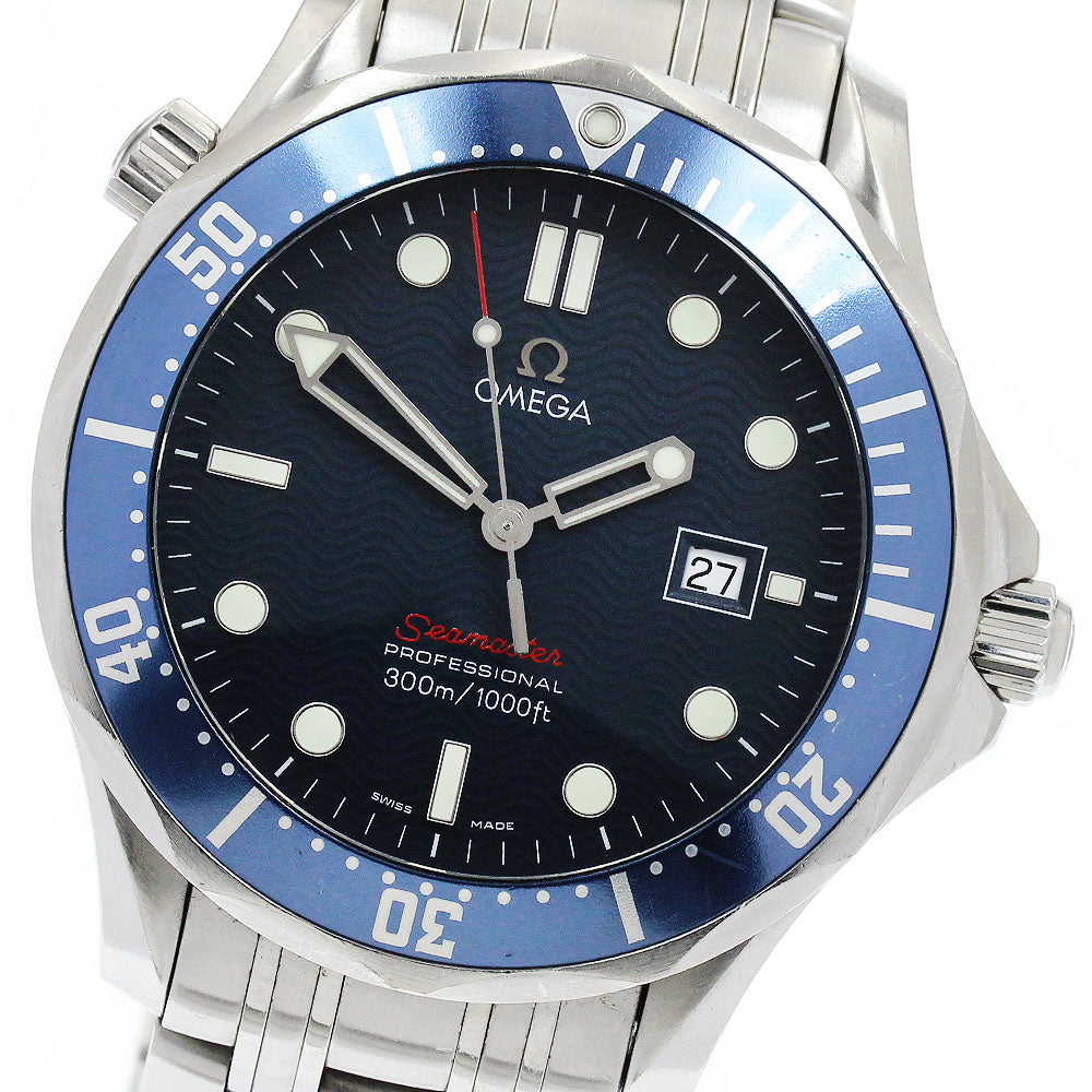 OMEGA Seamaster300 Professional 2221.80 Date Navy Dial Quartz Men's Watch_916917