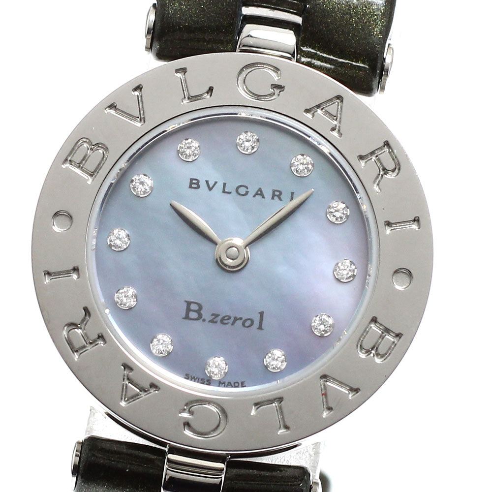 BVLGARI B-zero1 BZ22S Shell dial 12P diamond Blue shell Dial Quartz Ladies Watch_916933