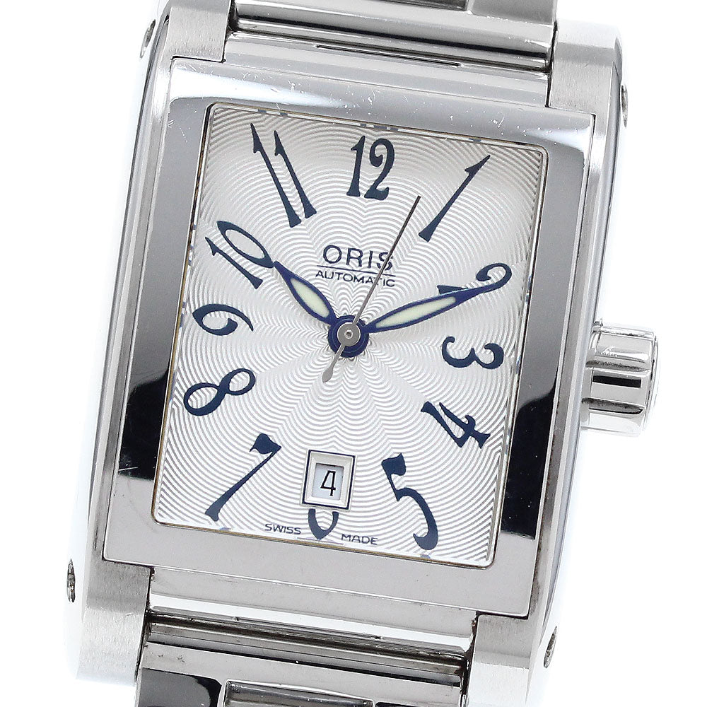 ORIS Rectangle 7526 Date Silver Dial Automatic Boy's Watch_916936