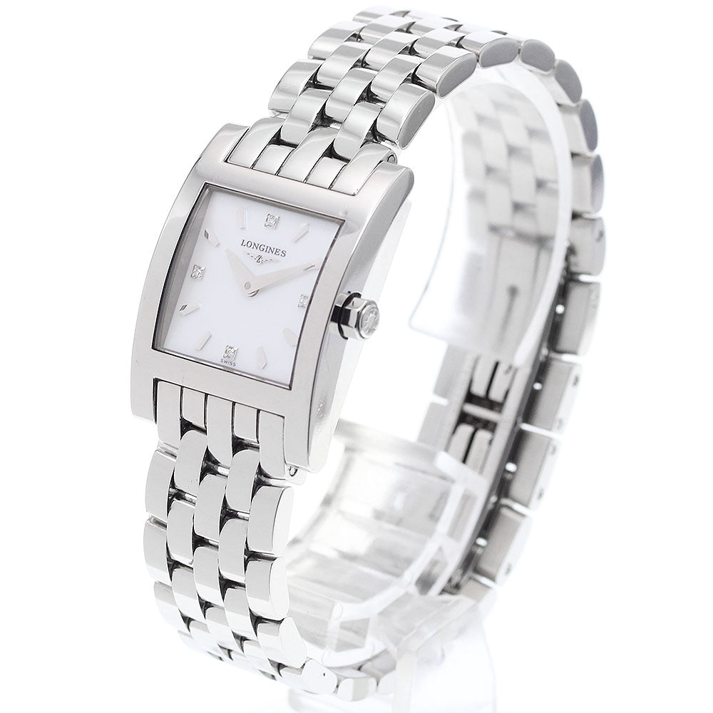 LONGINES Dolcevita L5.166.4 4P diamond White shell Dial Quartz Ladies Watch_916941