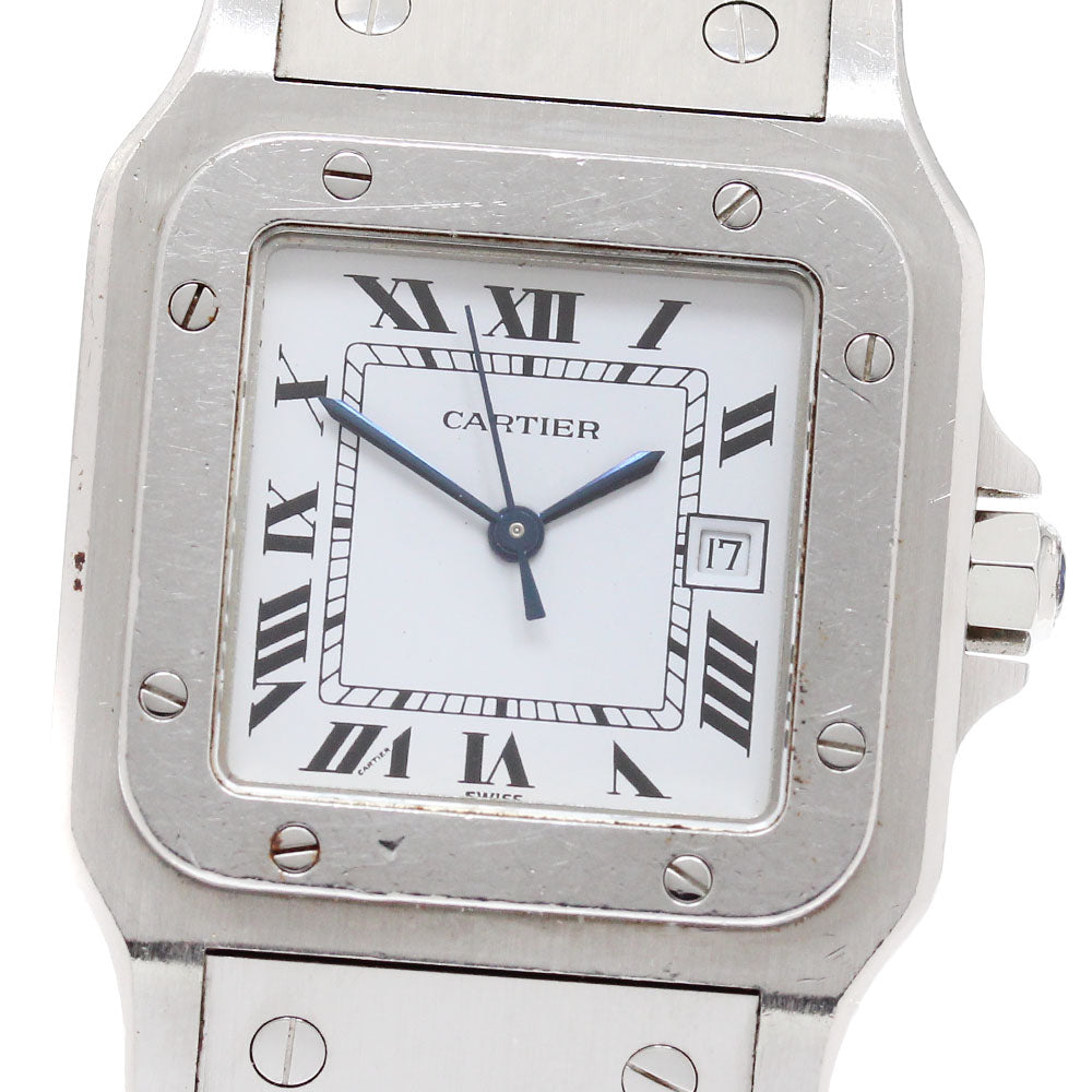 CARTIER Santos GalbeeLM W20060D6 Date white Dial Automatic Men's Watch_916950