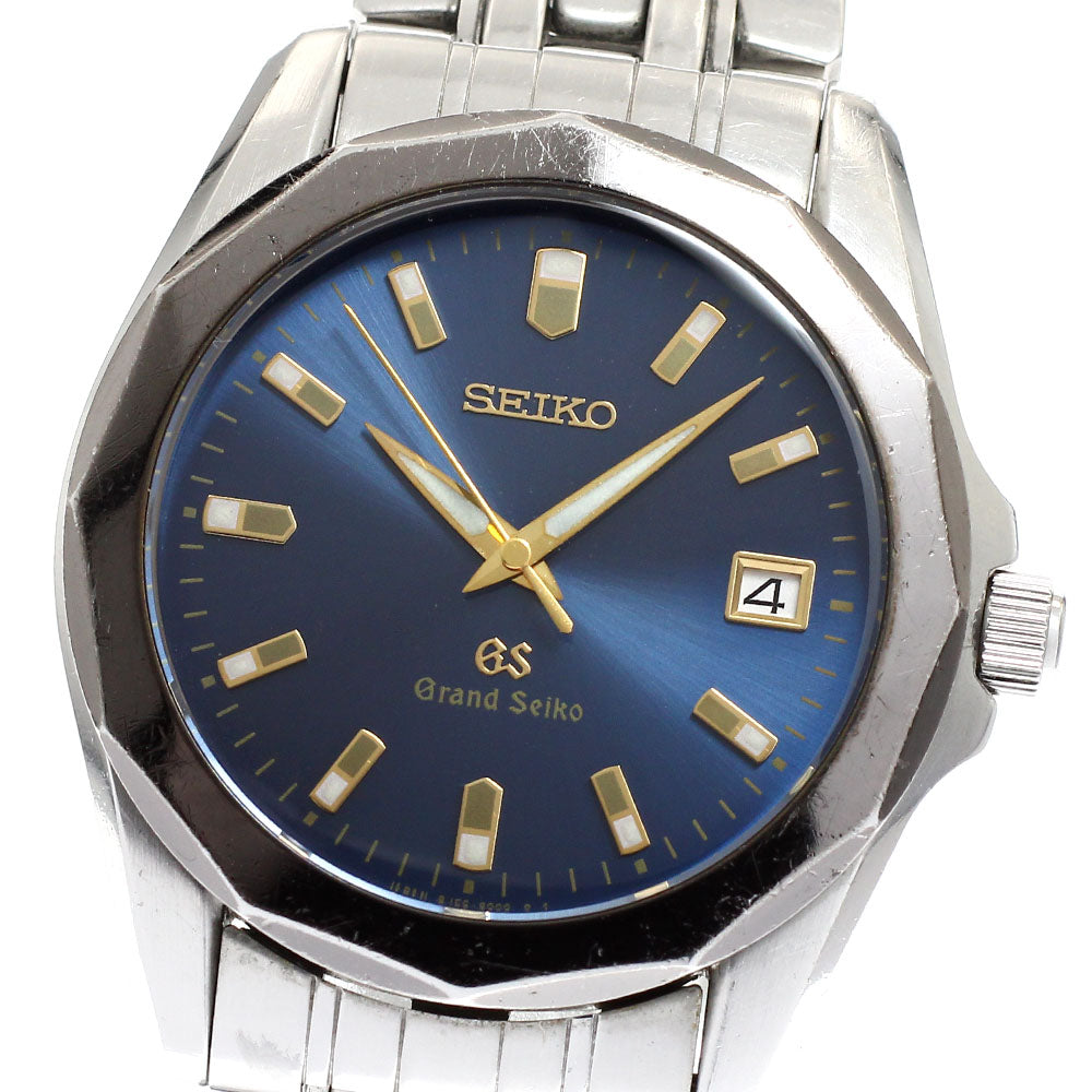 SEIKO Grand Seiko 8J56-8000/SBGF003 Date Navy Dial Quartz Men's Watch_916962