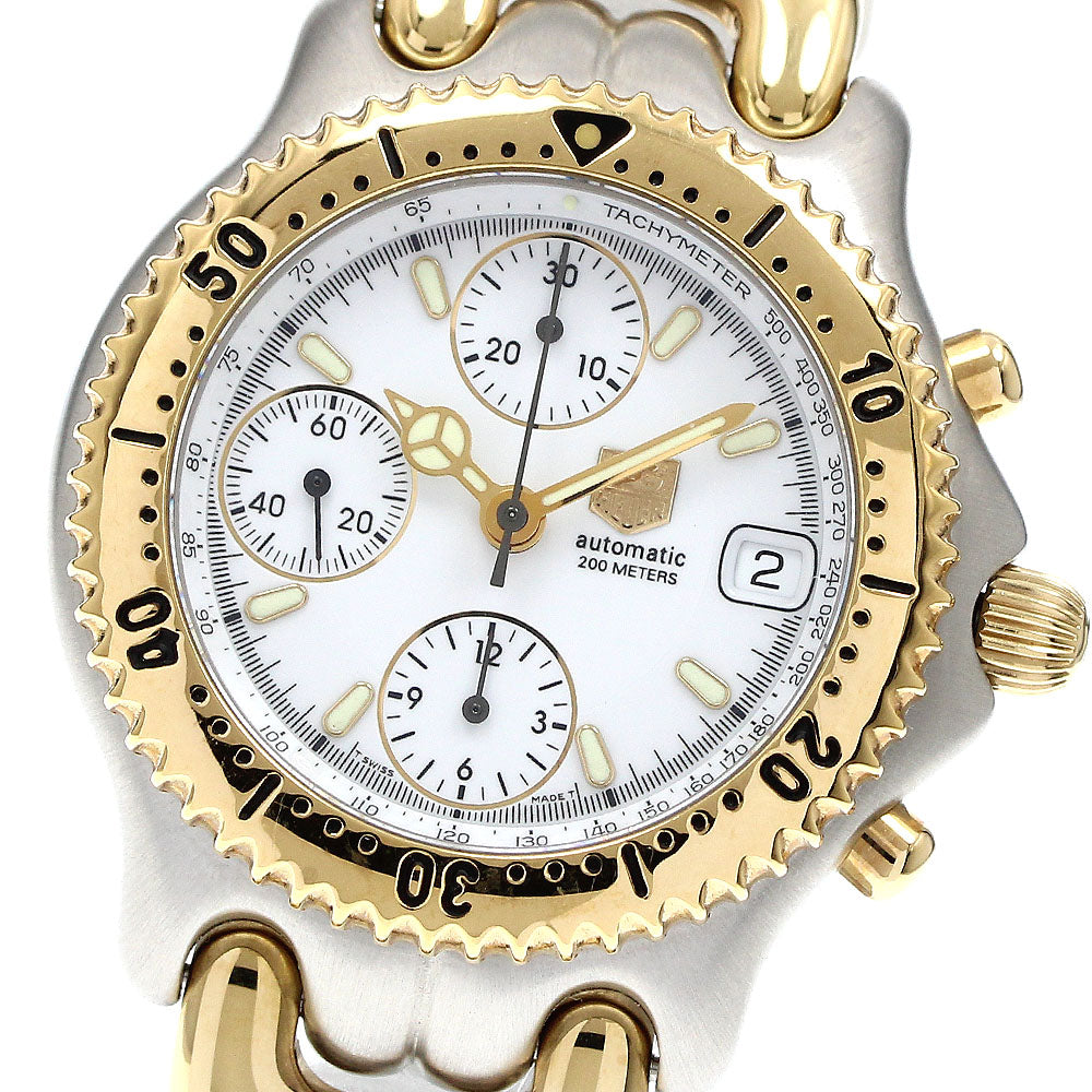 TAG HEUER S/el CG2120-R0 Chronograph white Dial Automatic Men's Watch_916963