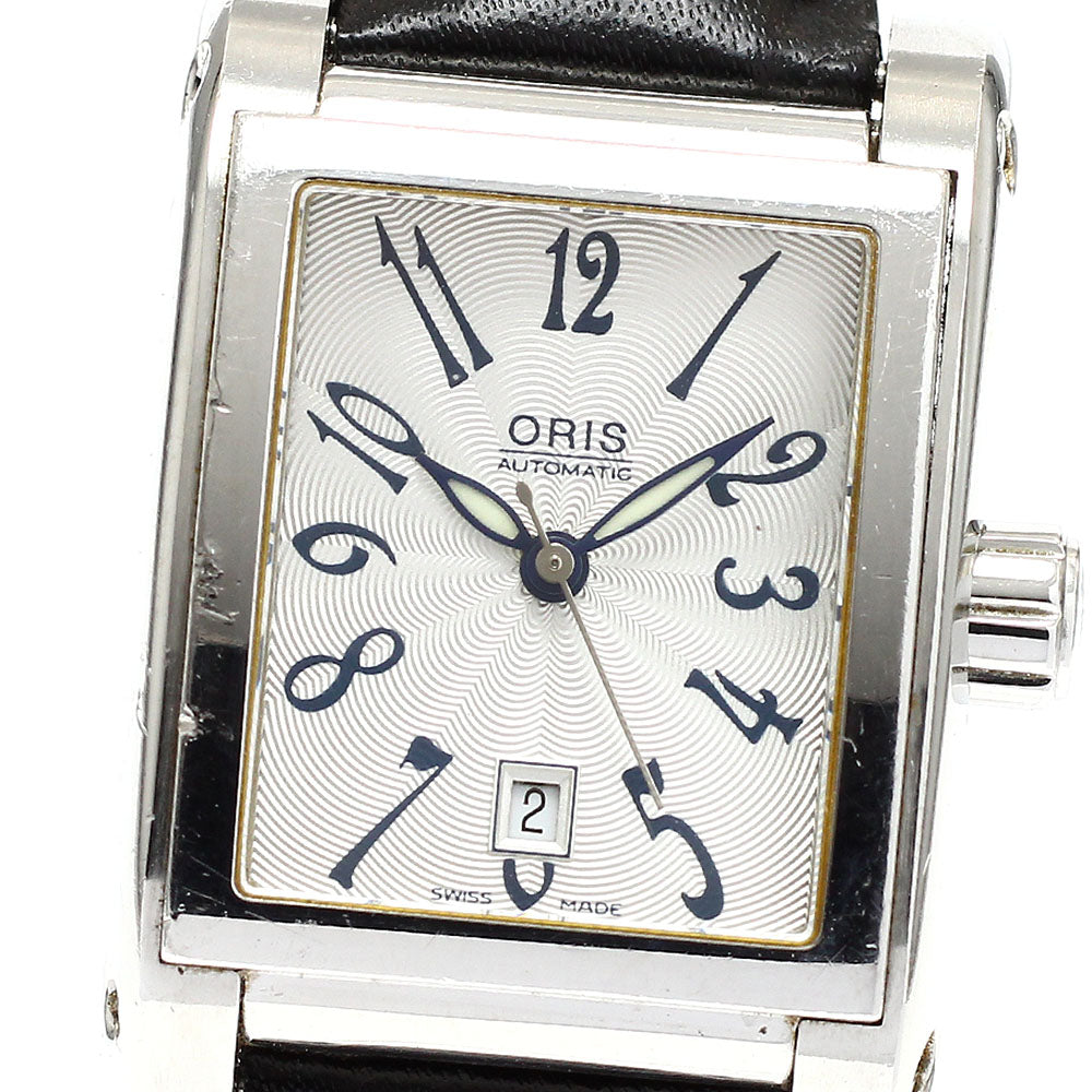 ORIS Rectangle 7526 Date Silver Dial Automatic Boy's Watch_916969