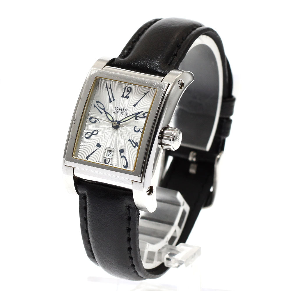ORIS Rectangle 7526 Date Silver Dial Automatic Boy's Watch_916969