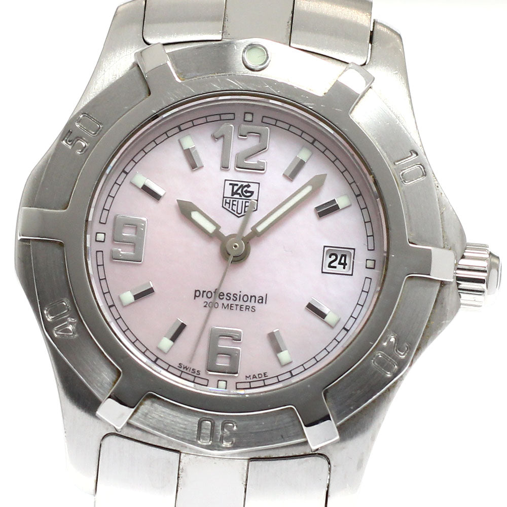 TAG HEUER Exclusive WN1319 Date Pink shell Dial Quartz Ladies Watch_916971