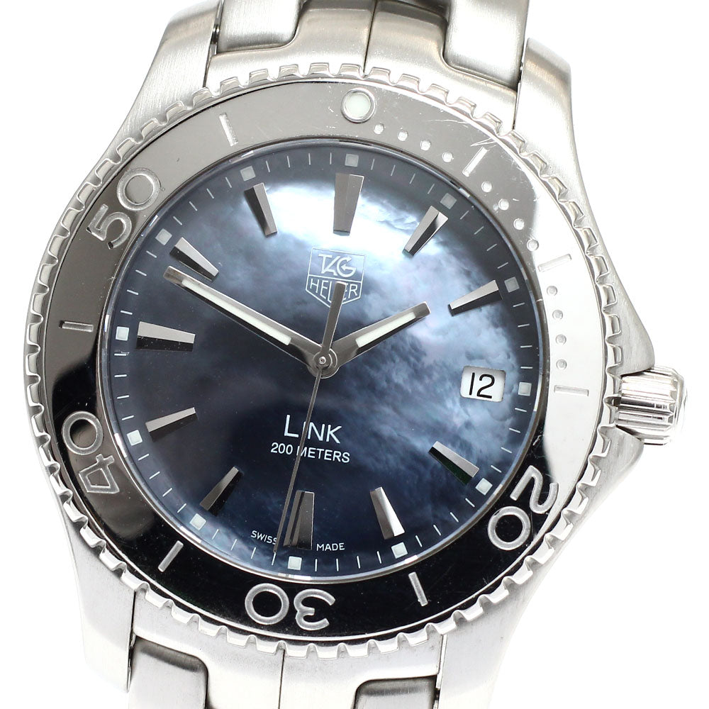 TAG HEUER Link WJ1119 Date shell dial Blue shell Dial Quartz Men's Watch_916980