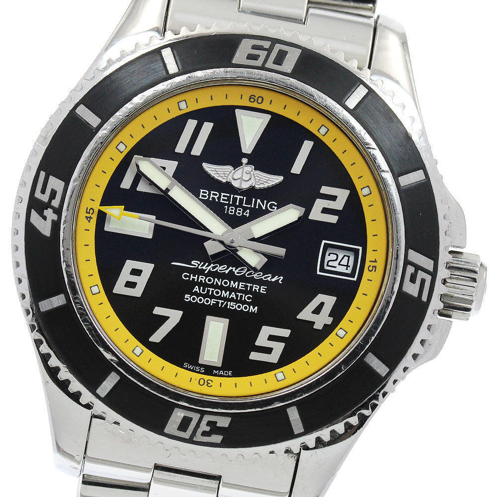 BREITLING Super Ocean 42 A17364 Date black Dial Automatic Men's Watch_916986