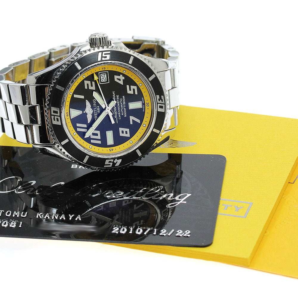 BREITLING Super Ocean 42 A17364 Date black Dial Automatic Men's Watch_916986