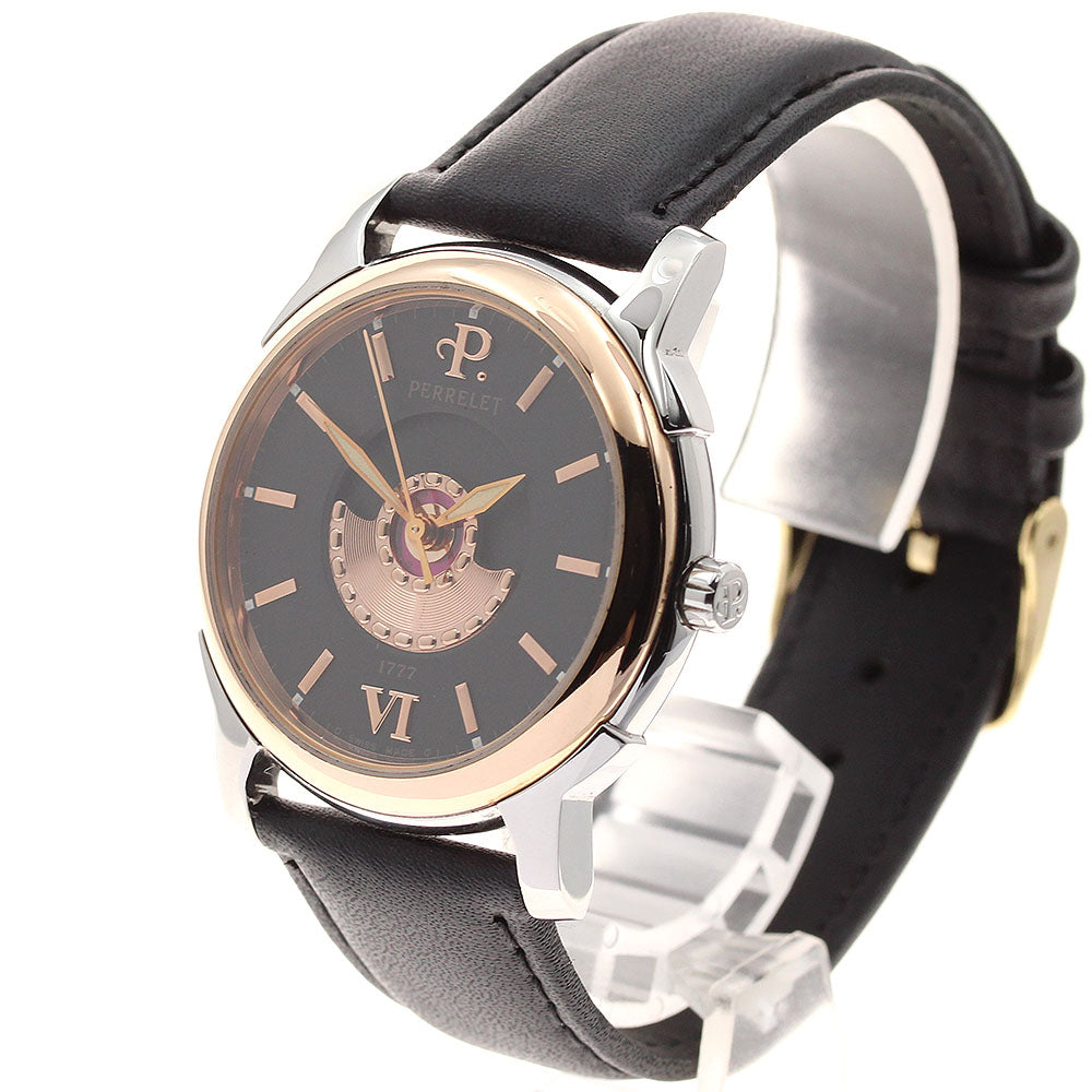 PERRELET Double rotor PG bezel black Dial Automatic Men's Watch_917012
