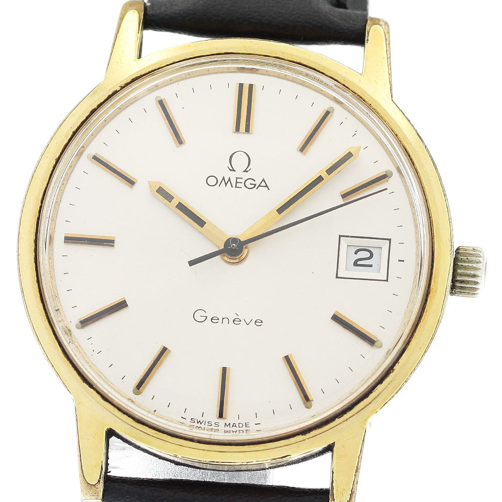 OMEGA Geneve 136.0098 Date Cal.613 Silver Dial Hand Winding Men's Watch_917026