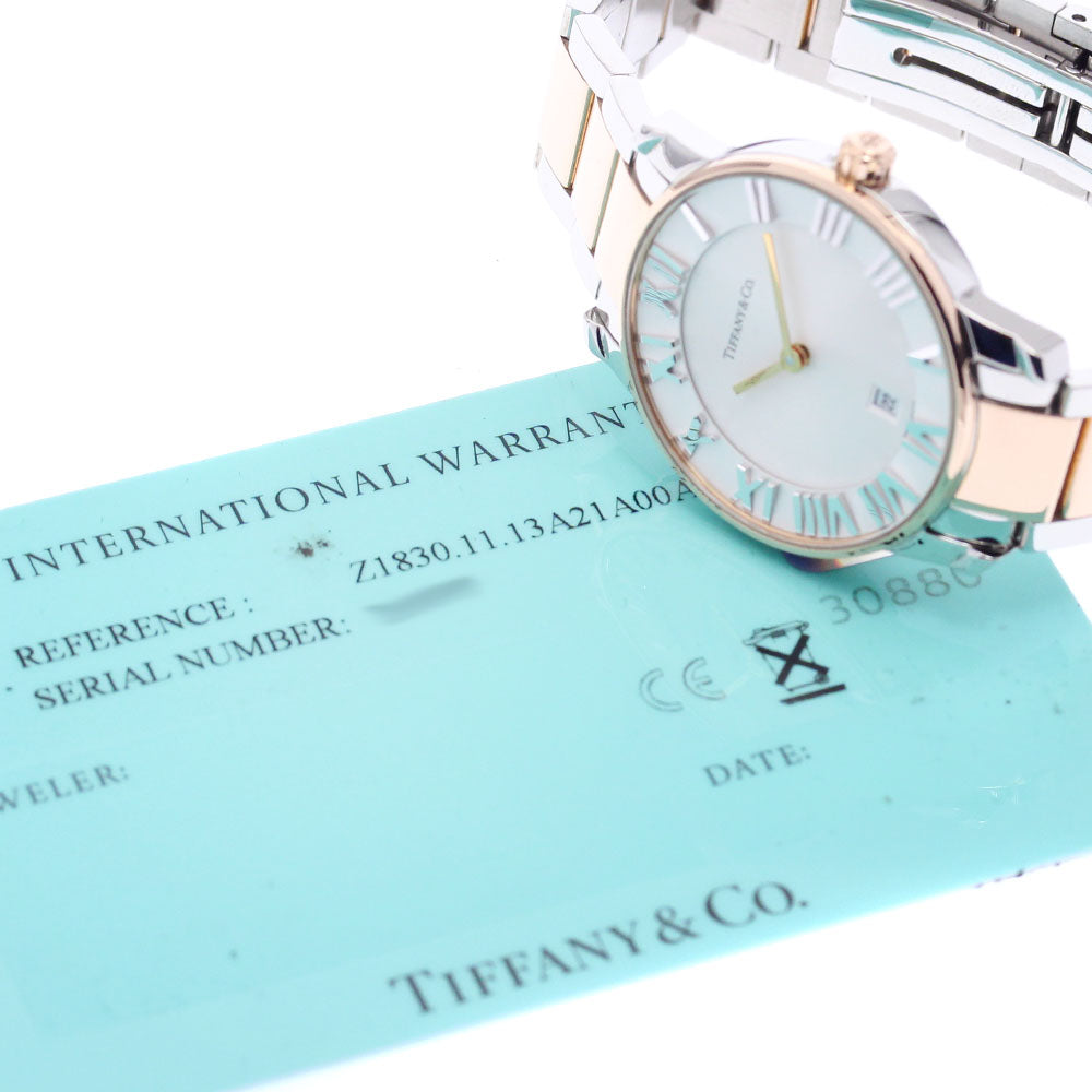 TIFFANY&Co. Atlas Dome Z1830.11.13A21A00A Date white Dial Quartz Ladies_917048