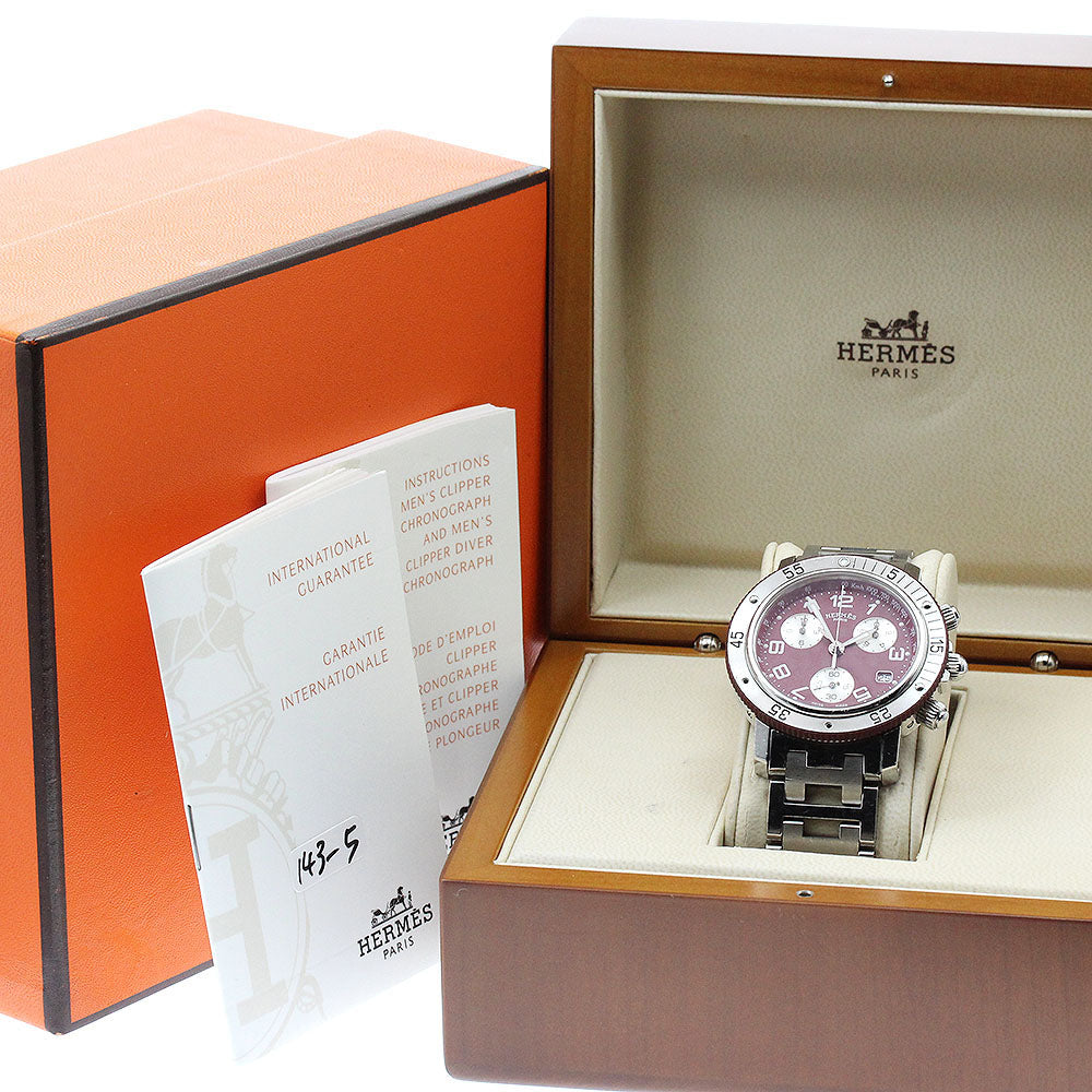HERMES Clipper diver CL2.918 Date Chronograph Quartz Men's Watch_917049