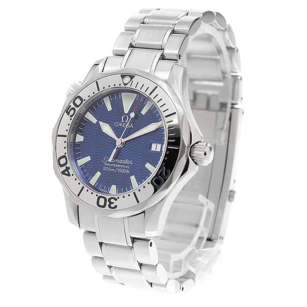 OMEGA Seamaster300 2263.80 Date blue Dial Quartz Boy's Watch_917078