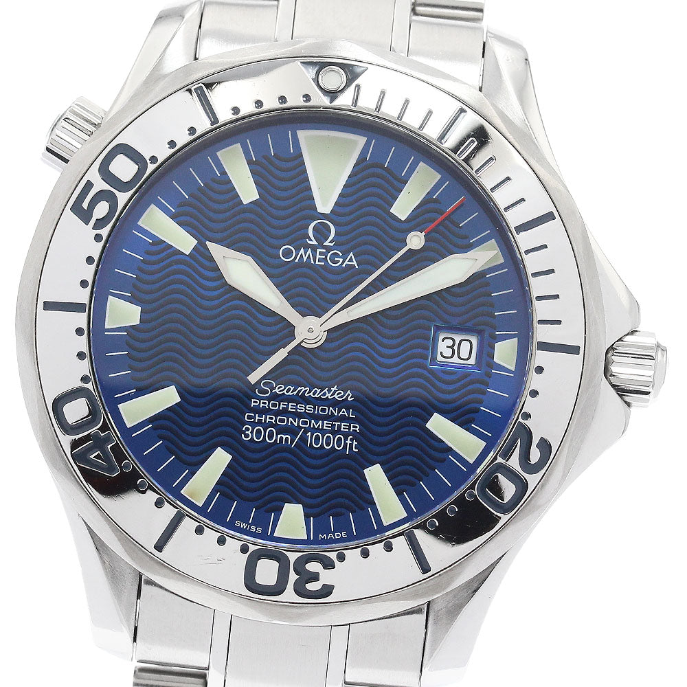 OMEGA Seamaster 300 2255.80 Date Blue Dial Automatic Men's Watch_917140