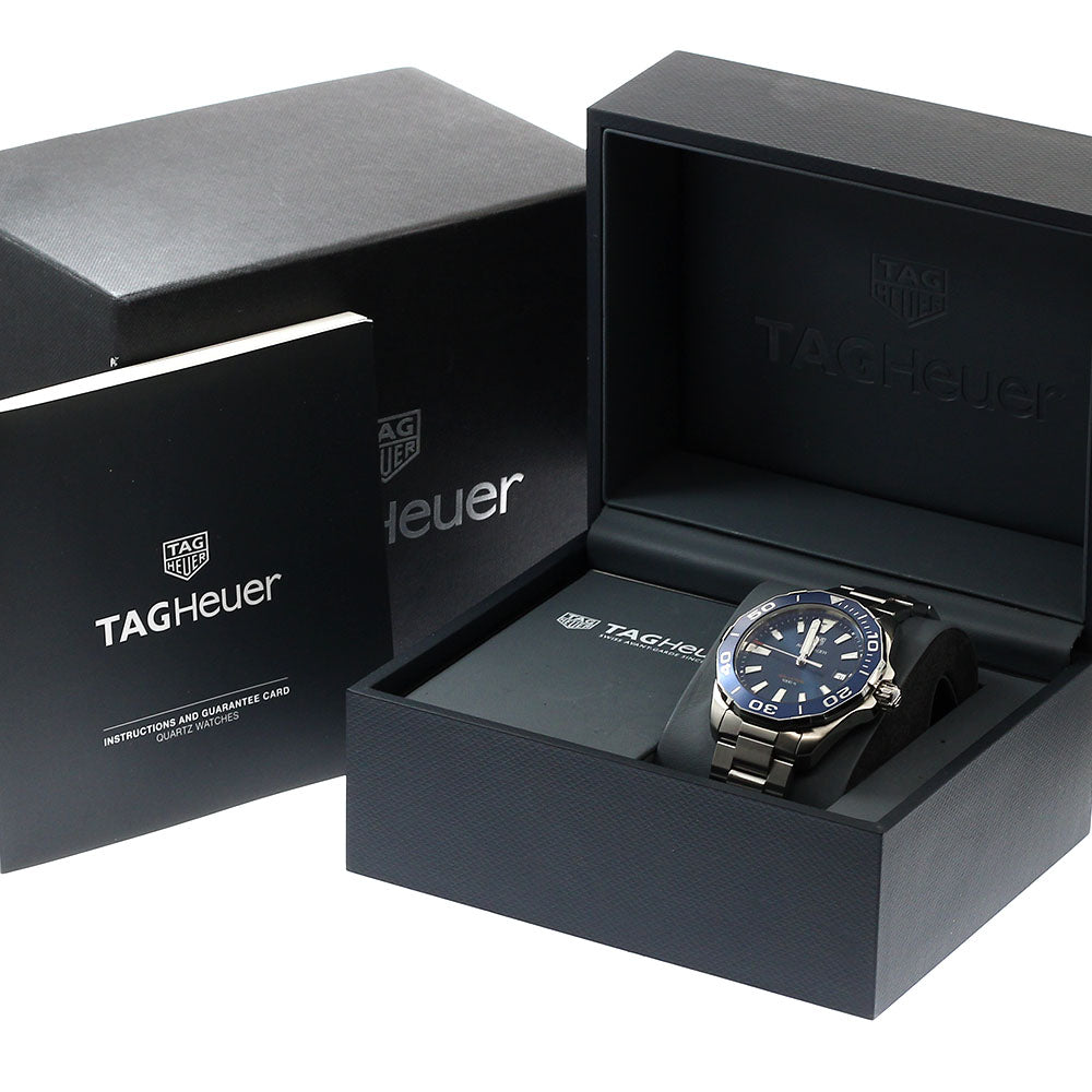 TAG HEUER Aqua racer WAY111C Date Navy Dial Quartz Men's Watch_917142
