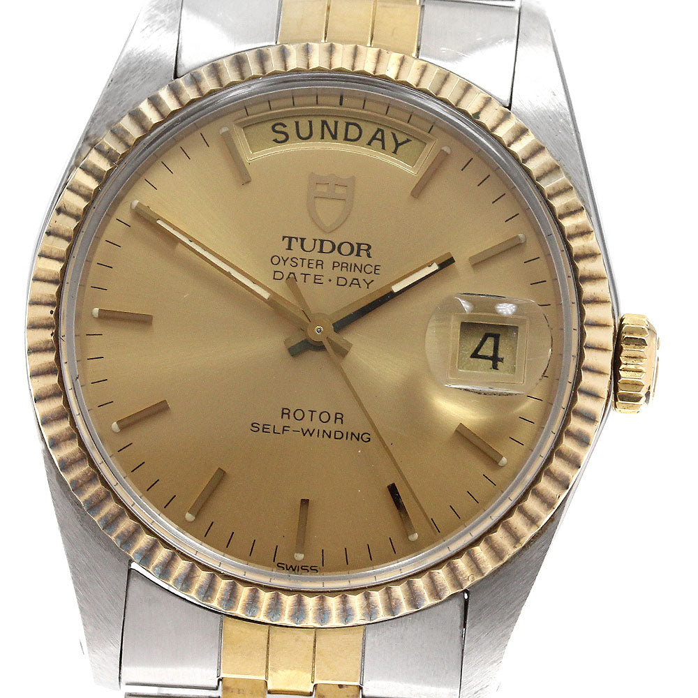 TUDOR Oyster Prince Date Day 94613 18KYG Bezel Automatic Men's Watch_917149