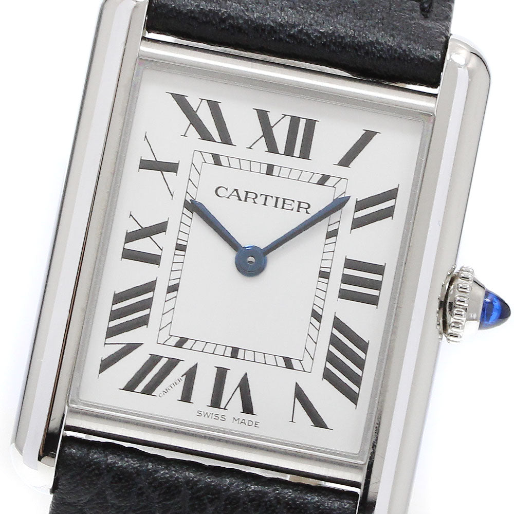 CARTIER tank mast LM WSTA0041 Silver Dial Quartz Men's Watch_917155
