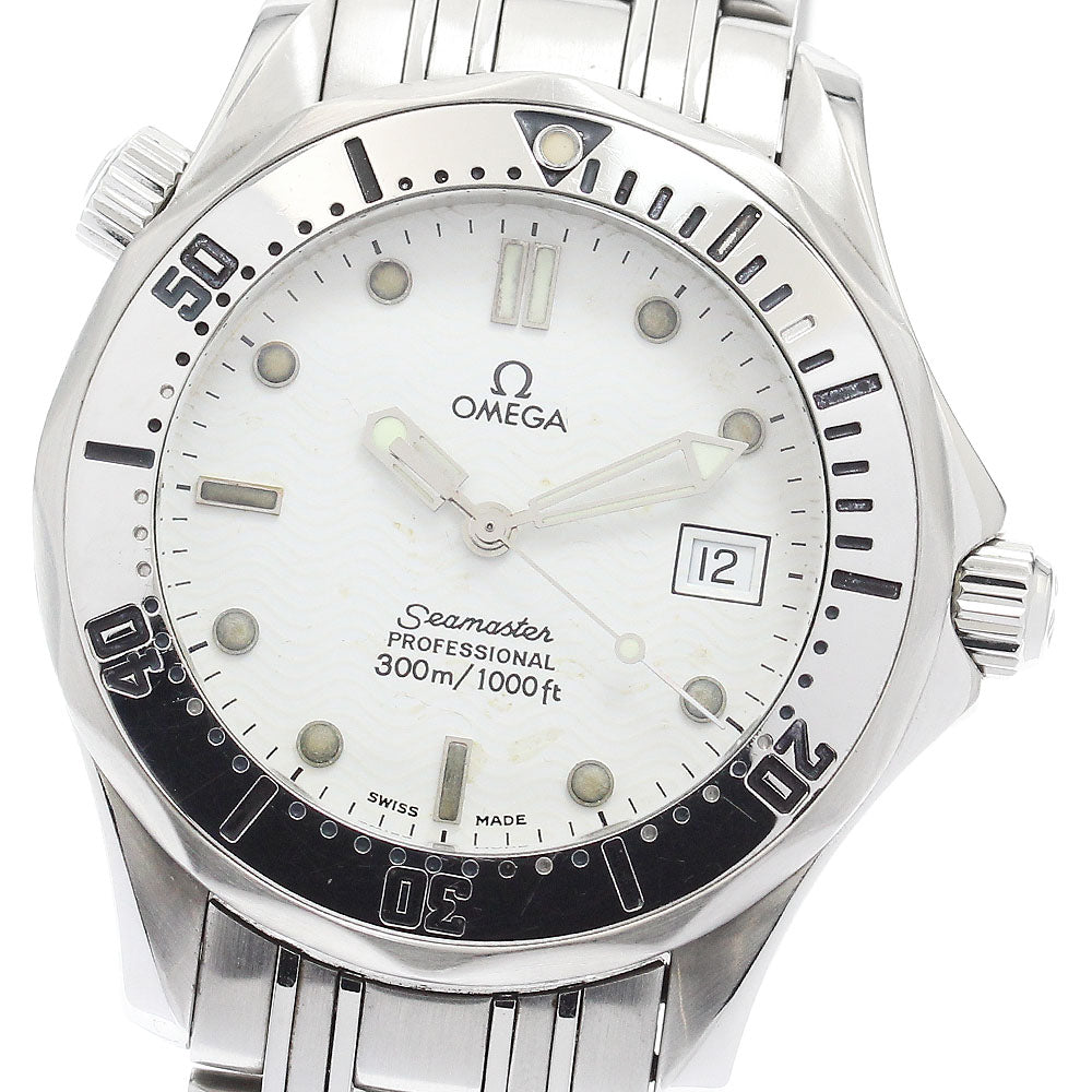 OMEGA Seamaster 300 2562.20 Date white Dial Quartz Boy's Watch_917170