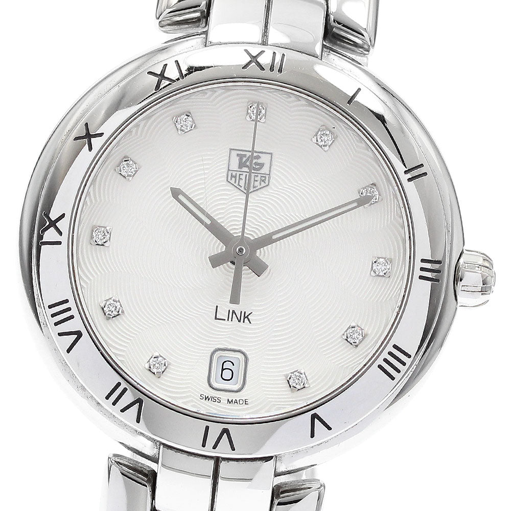 TAG HEUER Link WAT1311 11P diamond Silver Dial Quartz Ladies Watch_917173