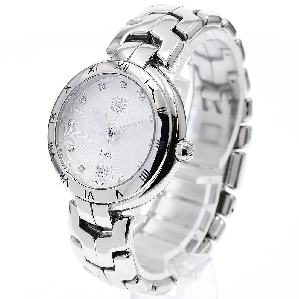 TAG HEUER Link WAT1311 11P diamond Silver Dial Quartz Ladies Watch_917173
