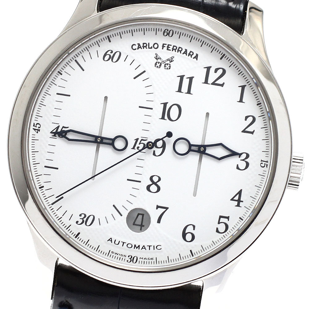 CARLO FERRARA Regulator Classic CF1997 Date white Dial Automatic Men's Watch_917181