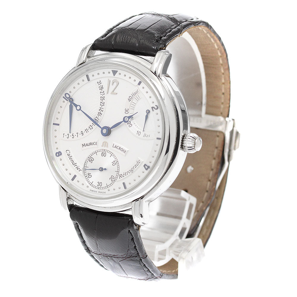 MAURICE LACROIX Masterpiece MP6198 small seconds retrograde Silver Dial Hand Winding Men's Watch_917182