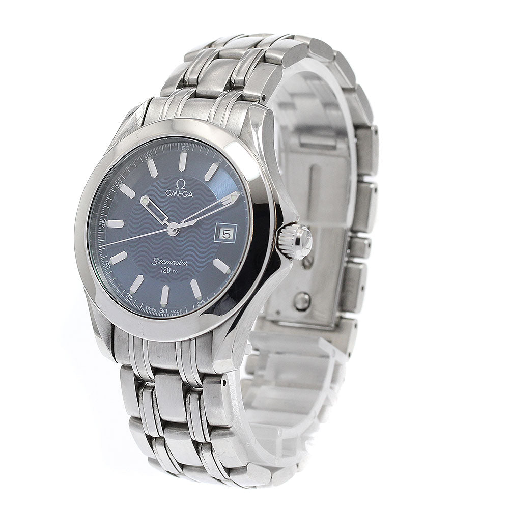 OMEGA Seamaster120 2511.81 Date Navy Dial Quartz Men's Watch_917215
