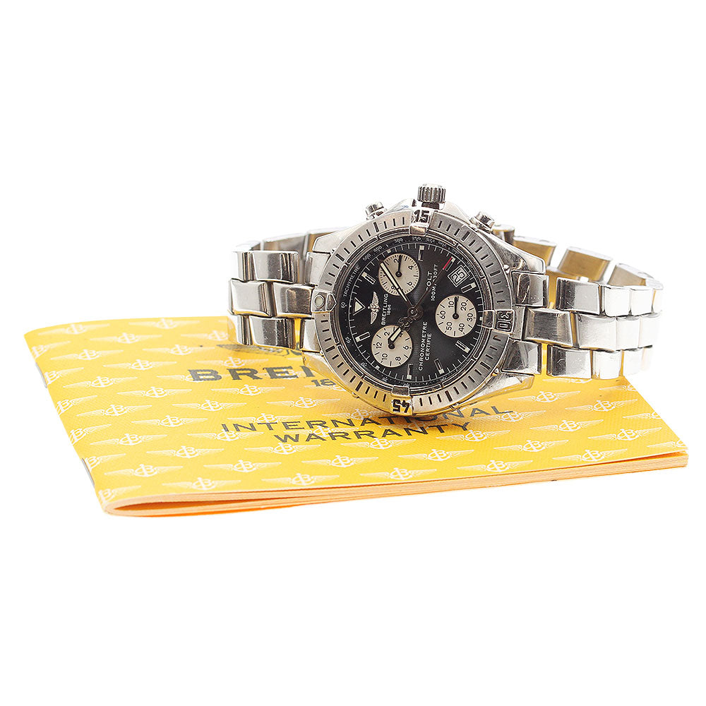 BREITLING Colt A73350 Chronograph black Dial Quartz Men's Watch_917227