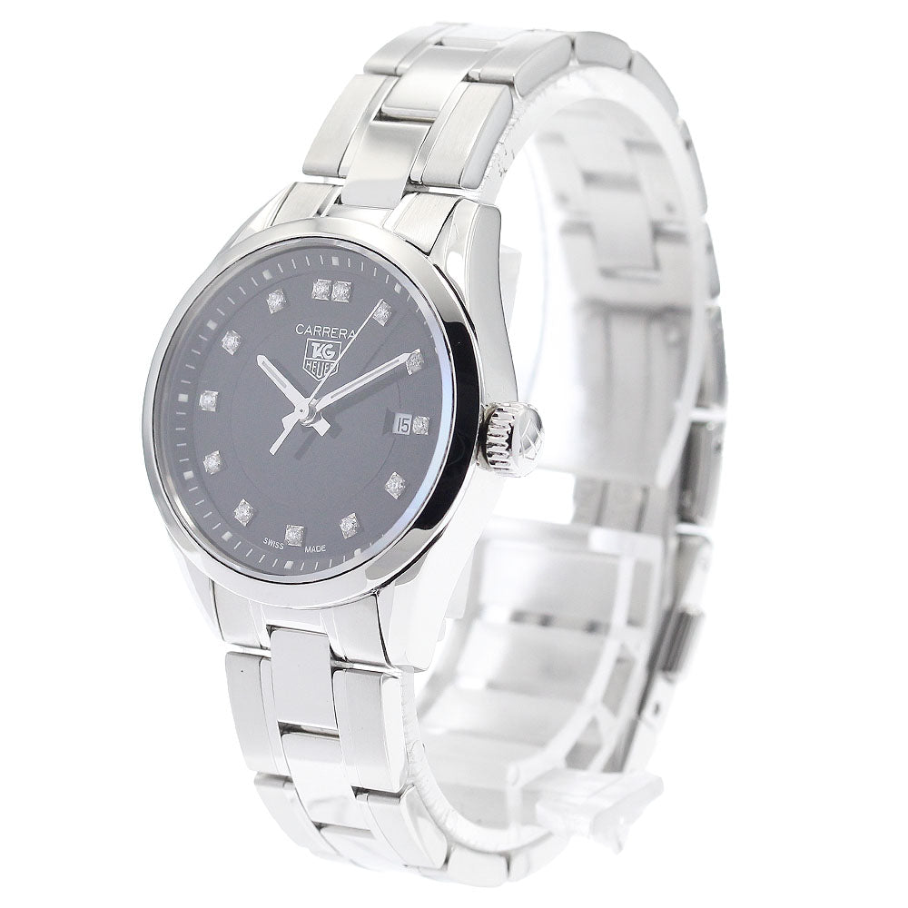 TAG HEUER Carrera Lady WV1410 13P diamond Date Quartz Ladies Watch_917237