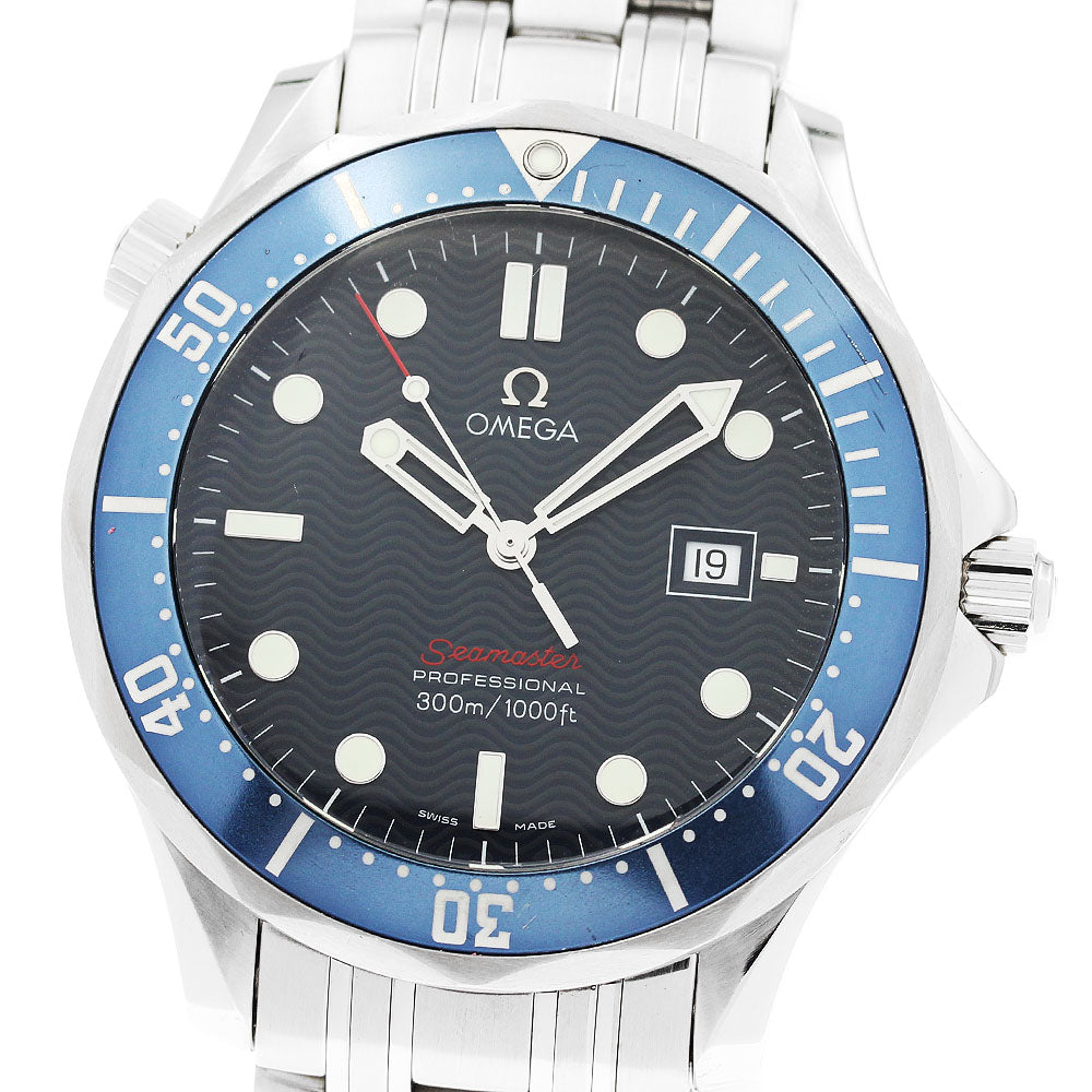 OMEGA Seamaster300 Professional 2221.80 Date Navy Dial Quartz Men's Watch_917261