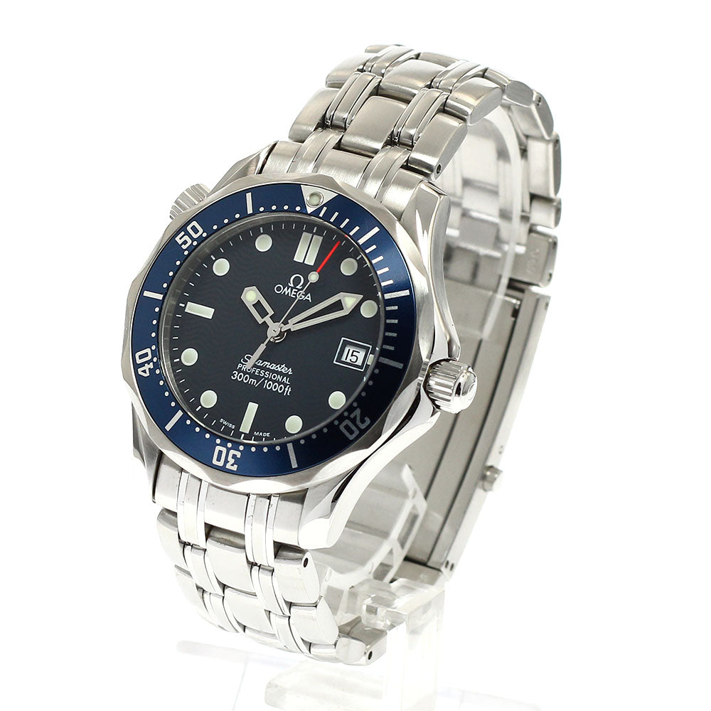OMEGA Seamaster300 2561.80 Date Navy Dial Quartz Boy's Watch_917265
