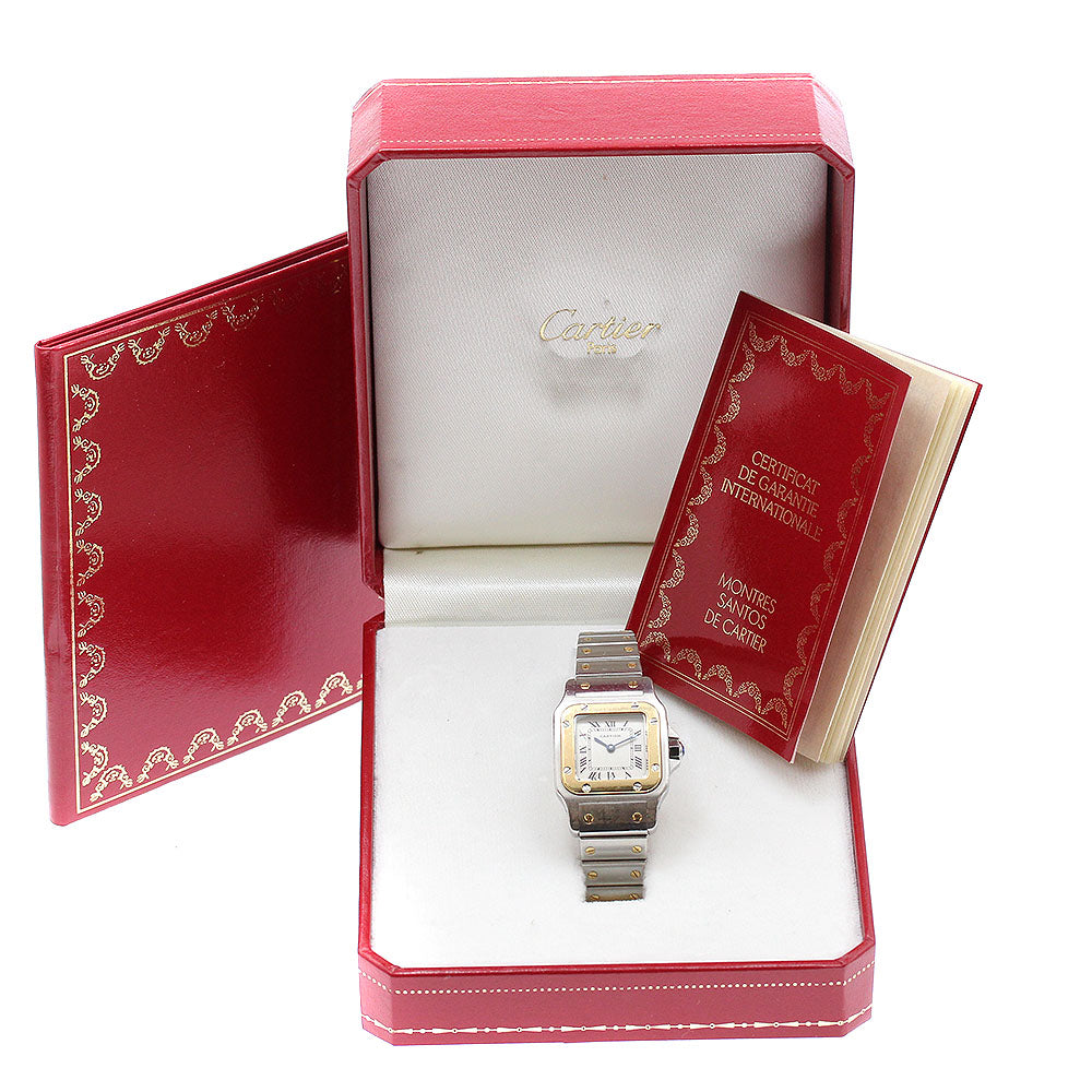 CARTIER Santos GalbeeSM W20012C4 beige Dial Quartz Ladies Watch_917298