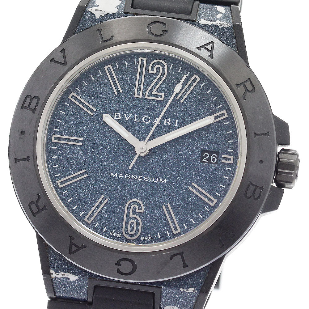 BVLGARI Diagono Magnesium DG41SMC Blue Dial Automatic Men's Watch_917321