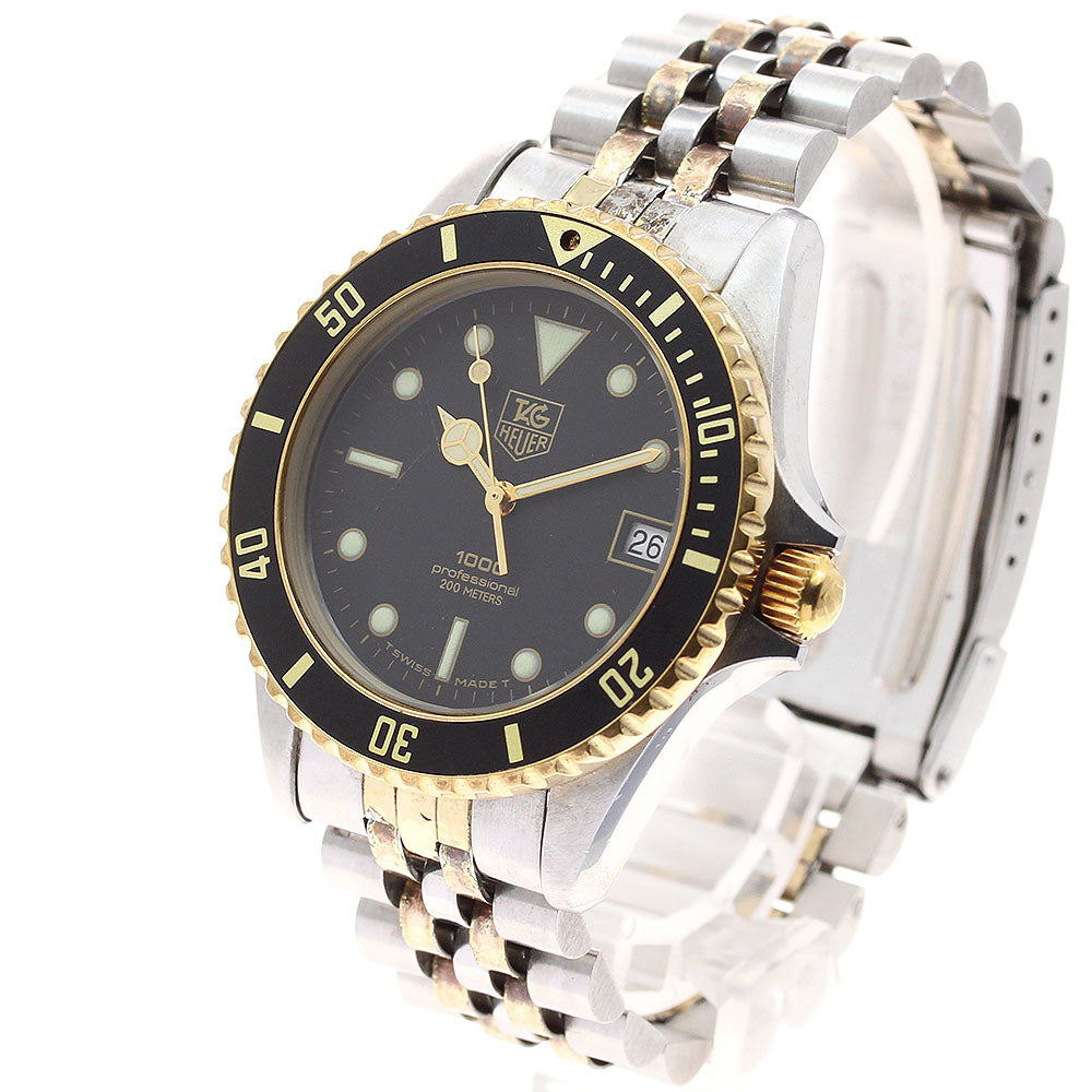TAG HEUER 1000 Professional 980.020N Date black Dial Quartz Men's Watch_917334