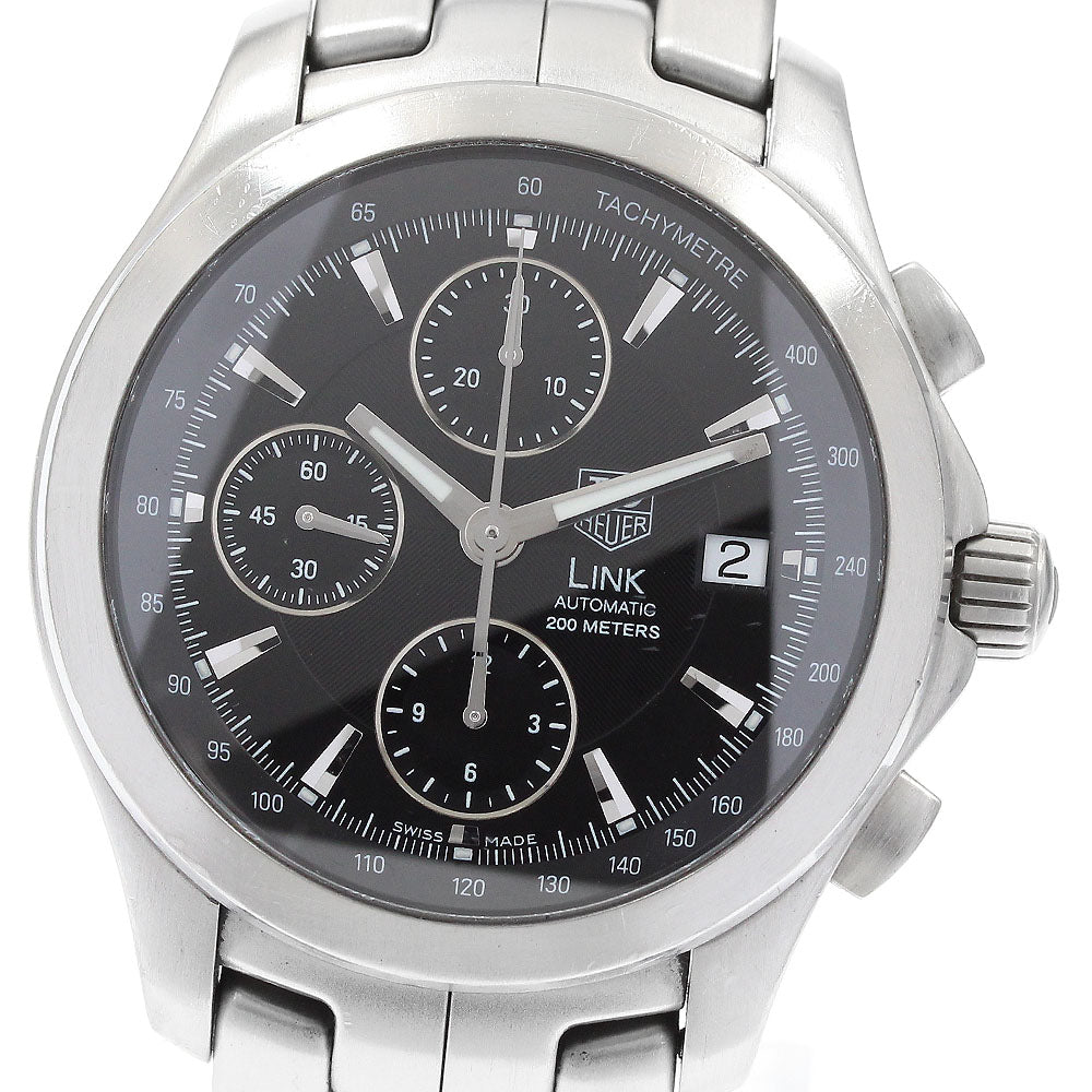 TAG HEUER Link CJF2110 Chronograph Date black Dial Automatic Men's Watch_917400
