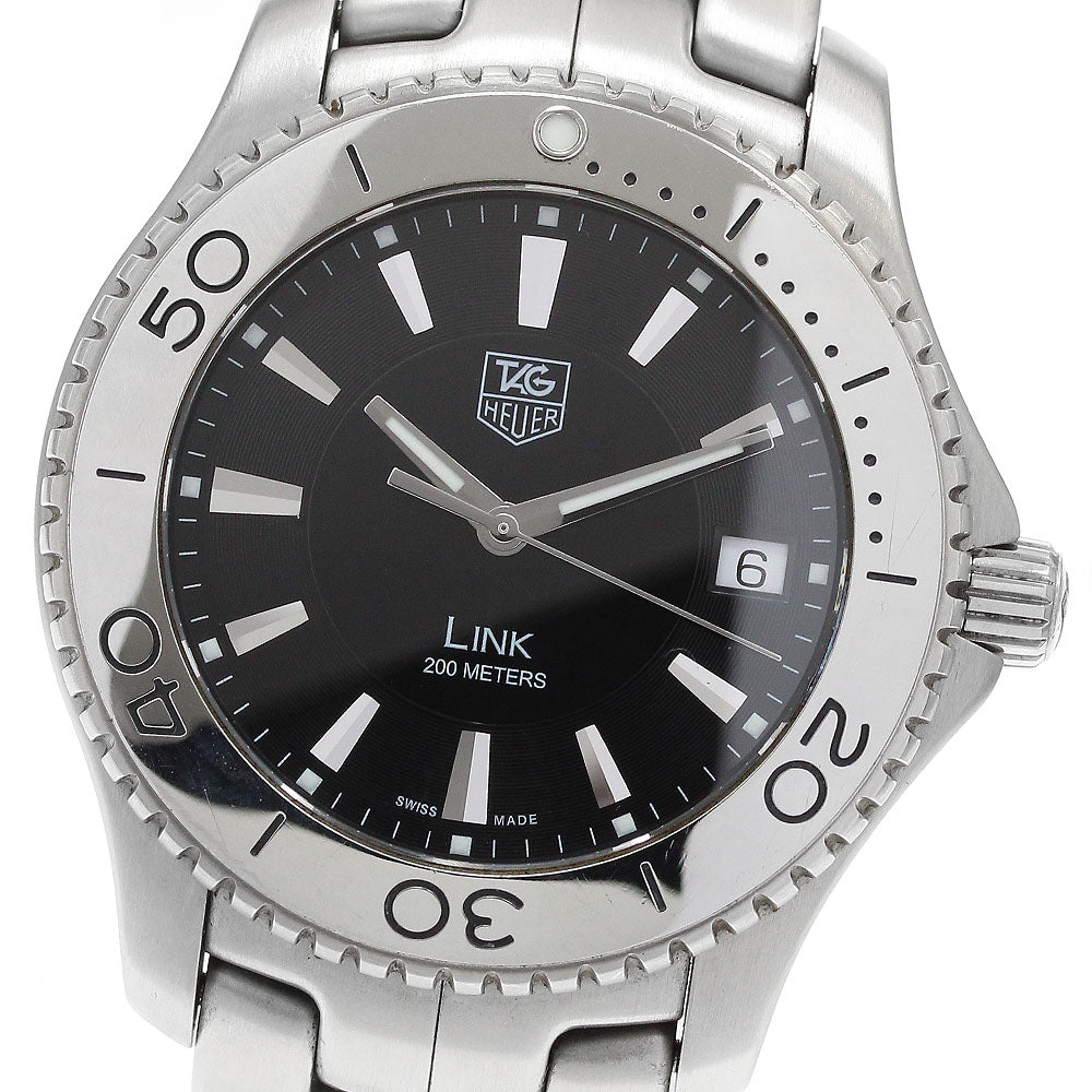 TAG HEUER Link WJ1110-0 Date black Dial Quartz Men's Watch_917417