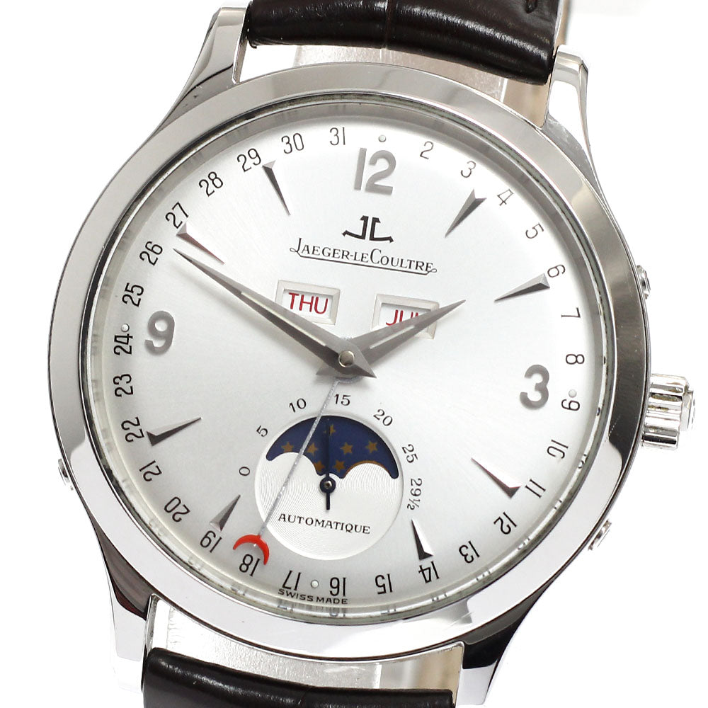 JAEGER-LECOULTRE Master control master moon 140.8.98.S/Q143842A Moon phase Silver Dial Automatic Men's Watch_917428
