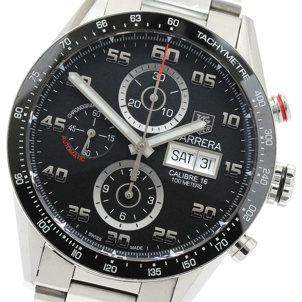 TAG HEUER Carrera Caliber 16 CV2A1R Chronograph black Dial Automatic Men's Watch_917438