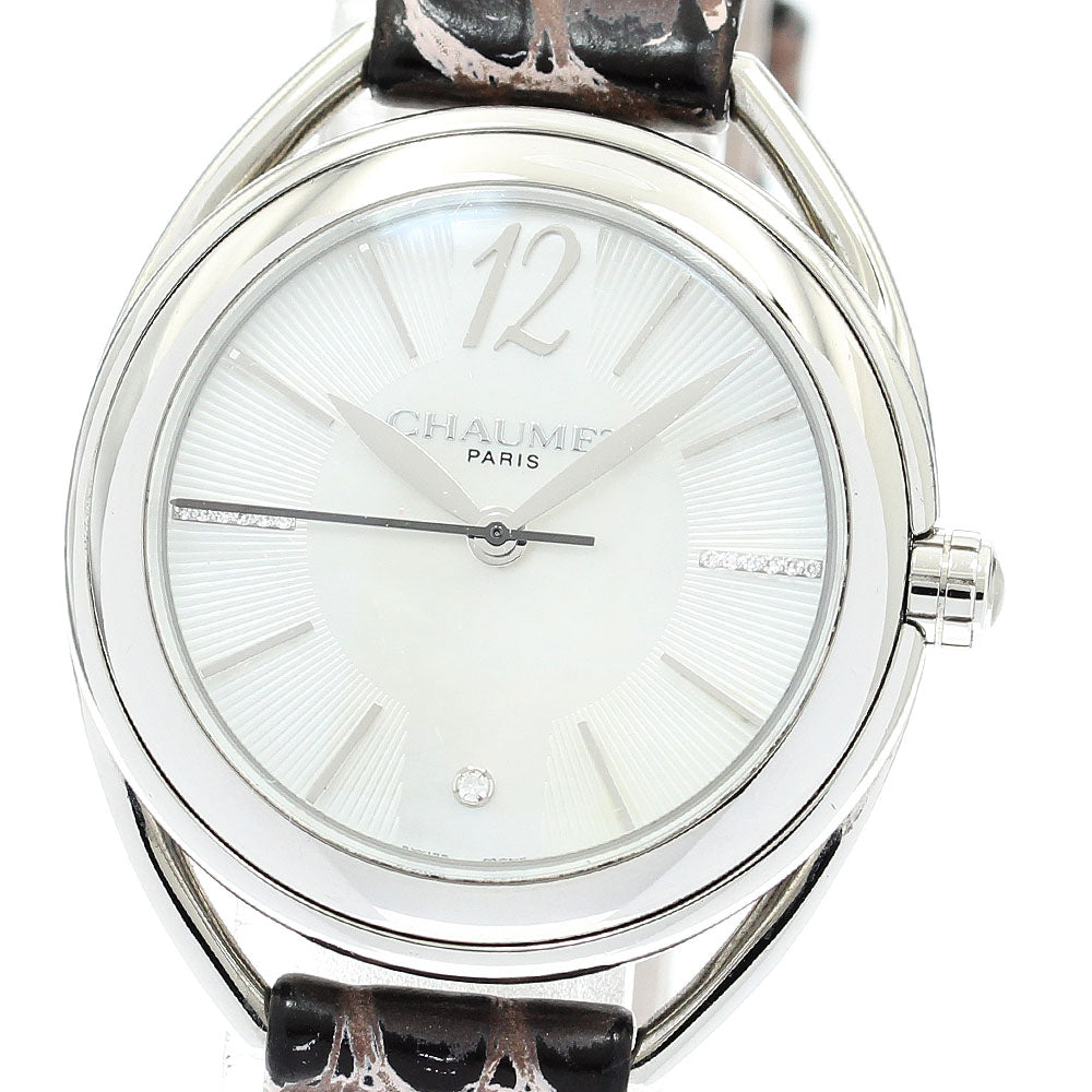 Chaumet Lian 2215 13P diamond White shell Dial Quartz Ladies Watch_917447