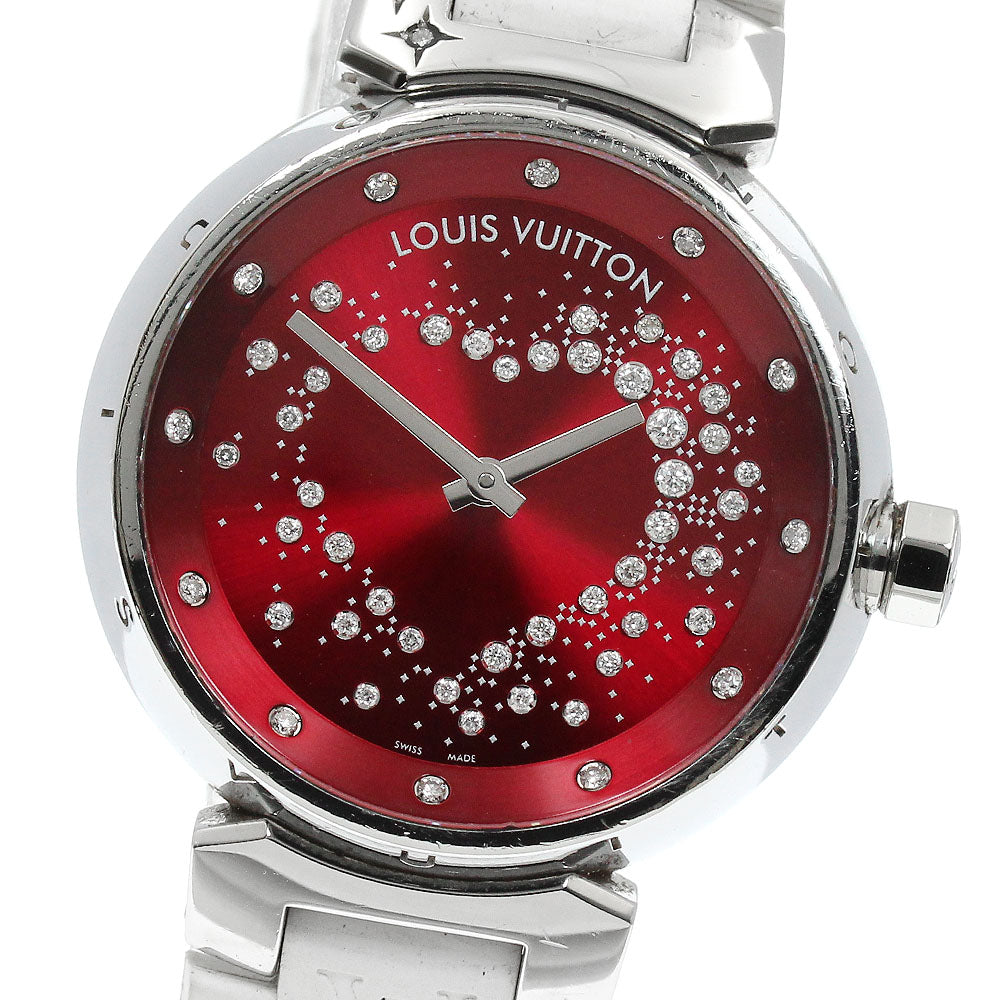 LOUIS VUITTON Tambour attraction Q13M2 Heart diamond Quartz Ladies Watch_917467