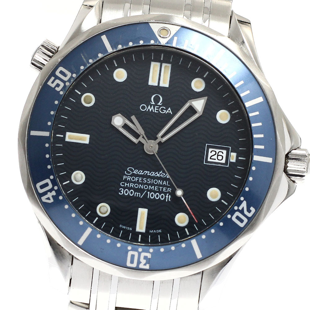 OMEGA Seamaster300 2531.80 Date Navy Dial Automatic Men's Watch_917484
