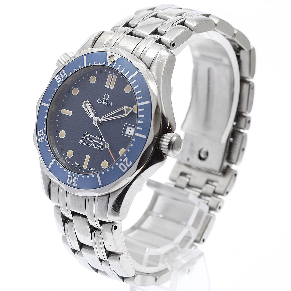 OMEGA Seamaster300 2561.80 Date Navy Dial Quartz Boy's Watch_918488
