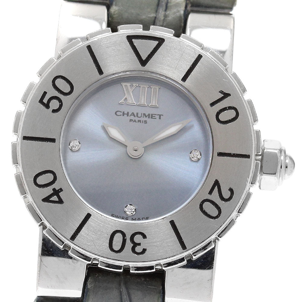Chaumet Class one 3P diamond blue Dial Quartz Ladies Watch_917493