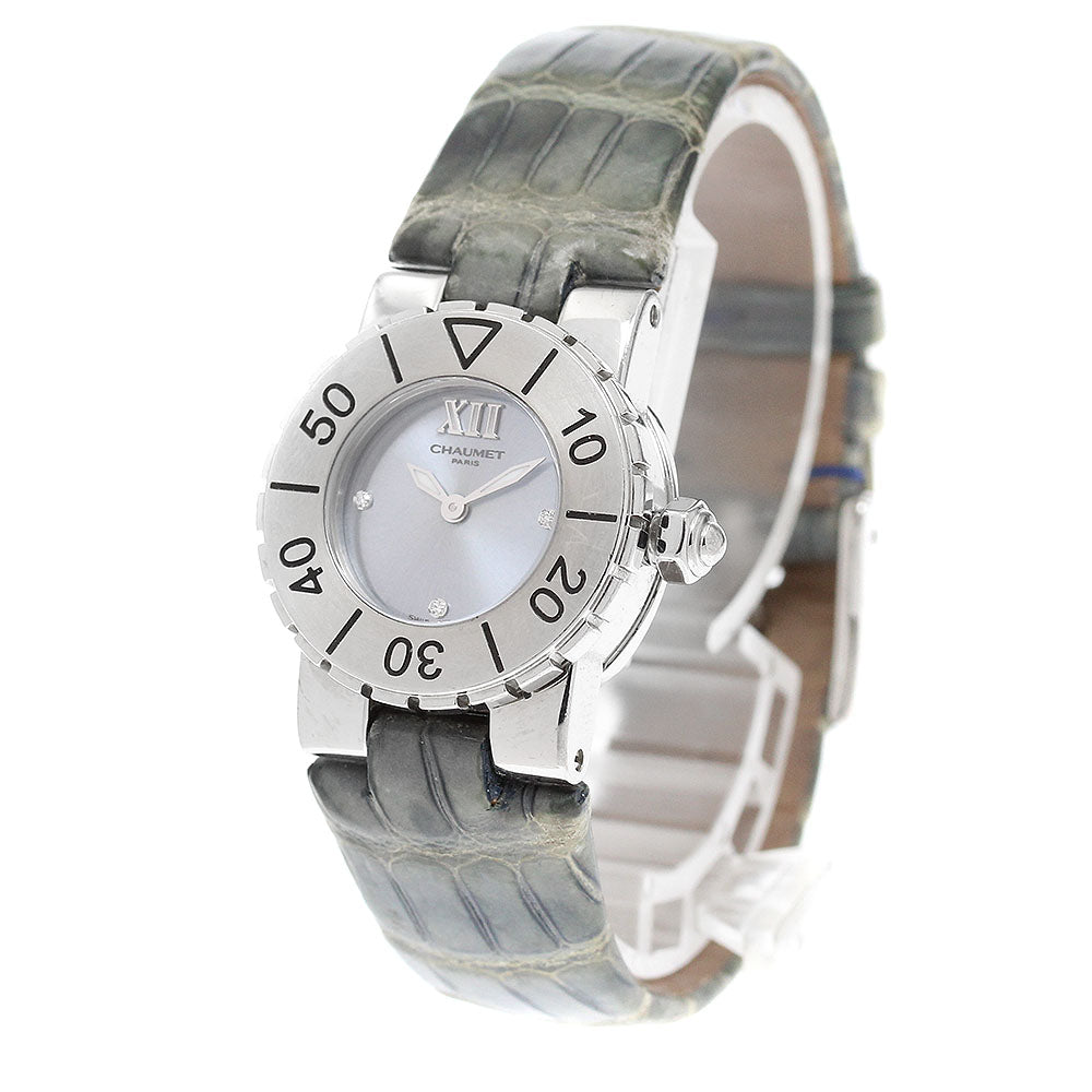 Chaumet Class one 3P diamond blue Dial Quartz Ladies Watch_917493