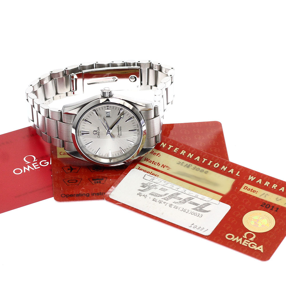 OMEGA Seamaster Aqua Terra 2518.30 Date Silver Dial Quartz Men's Watch_917498