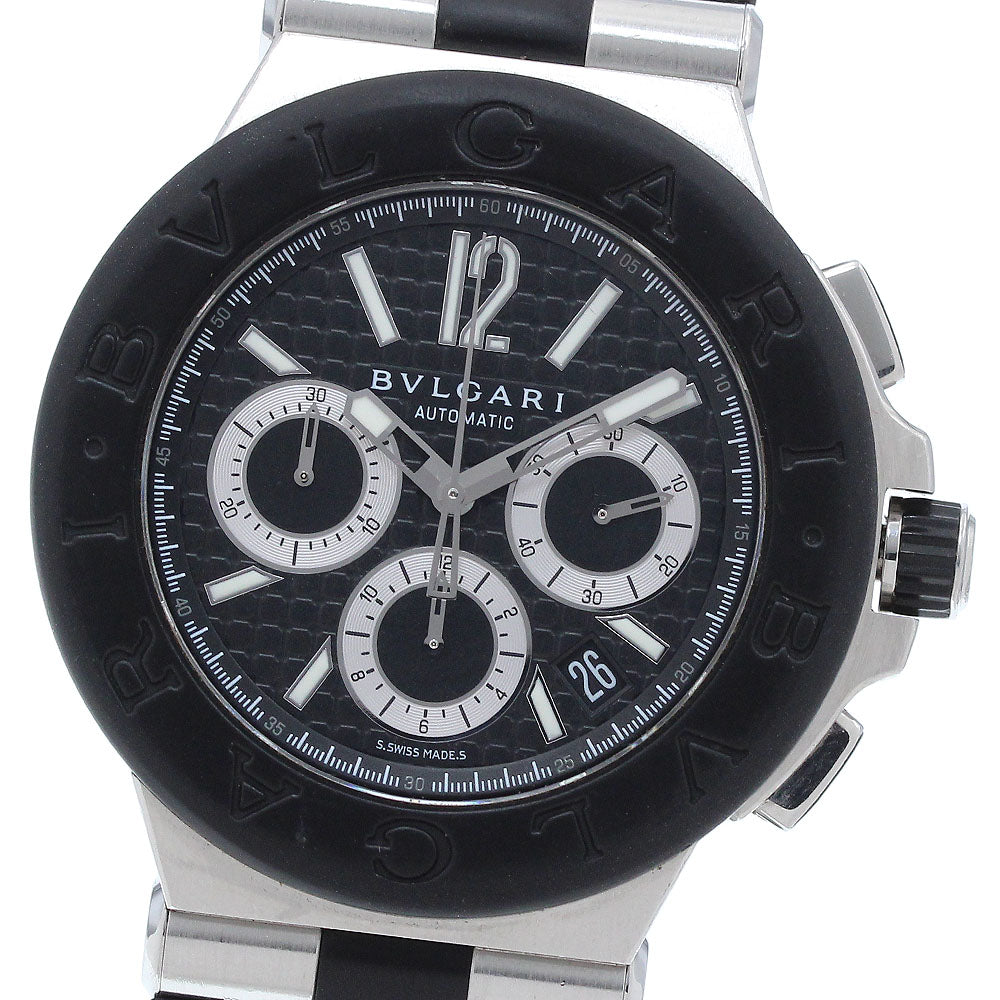 BVLGARI Diagono DG42SVCH Date Chronograph black Dial Automatic Men's Watch_917505